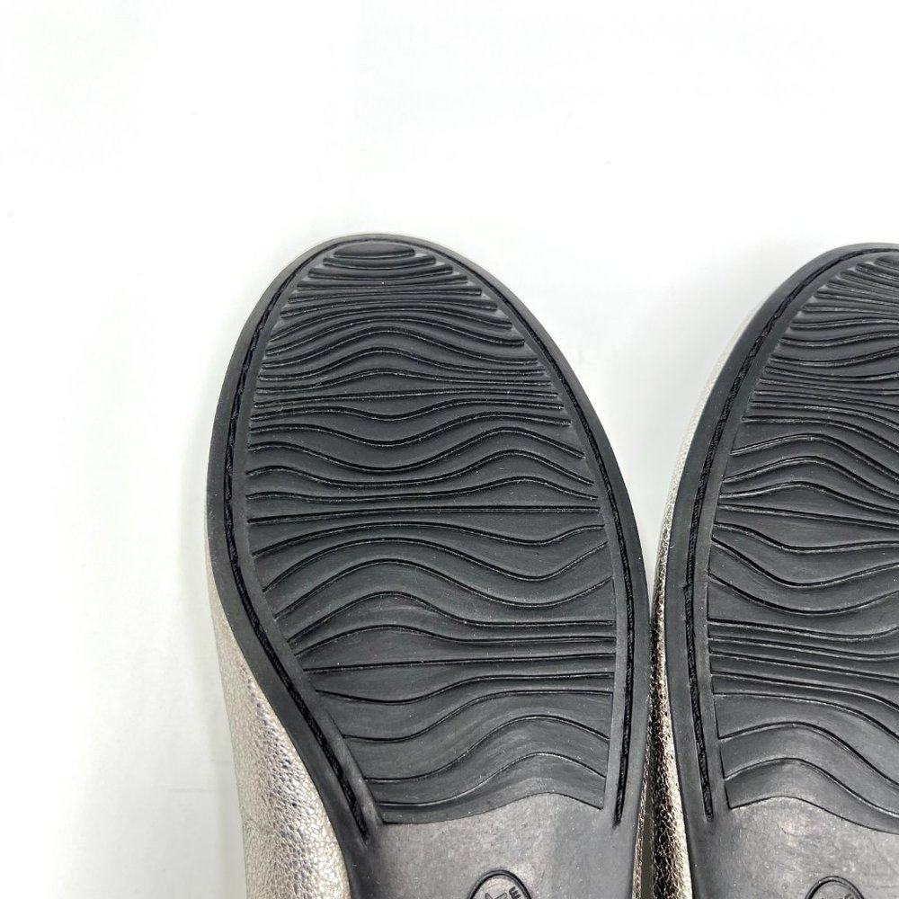 Softwalk Size 9 Sonoma Platinum Silver Leather Comfort Ballet Flats Shoes 9M New - Picture 10 of 14